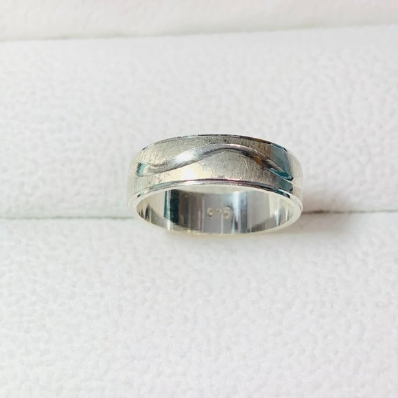 Y2K Vintage 90's 925 Sterling Silver Ring - Picture 1 of 3